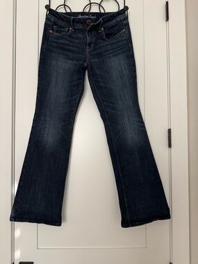 American Eagle Outfitters Dark Wash Bootcut Jeans - Dark Blue size 10